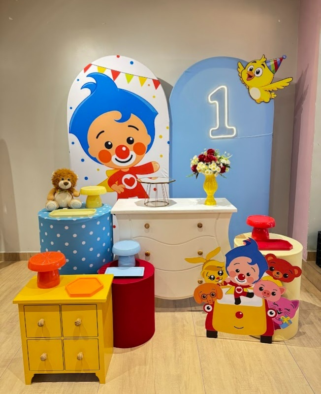 Palhaço Plim Plim Heróis Kit Diamante Mesa Bombe Mesa Extra- Menino - Felicittà Festas