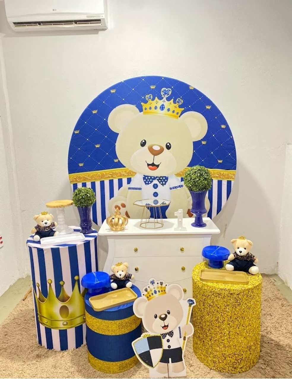 Ursinho Príncipe Kit Ouro / Chá de Bebê / Aniversário - Felicittà Festas