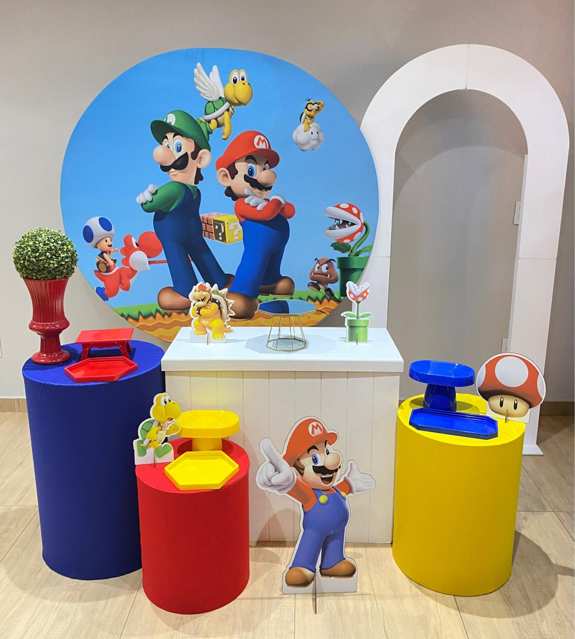Mario Bross Kit Diamante Com Painel Vazado - Felicittà Festas