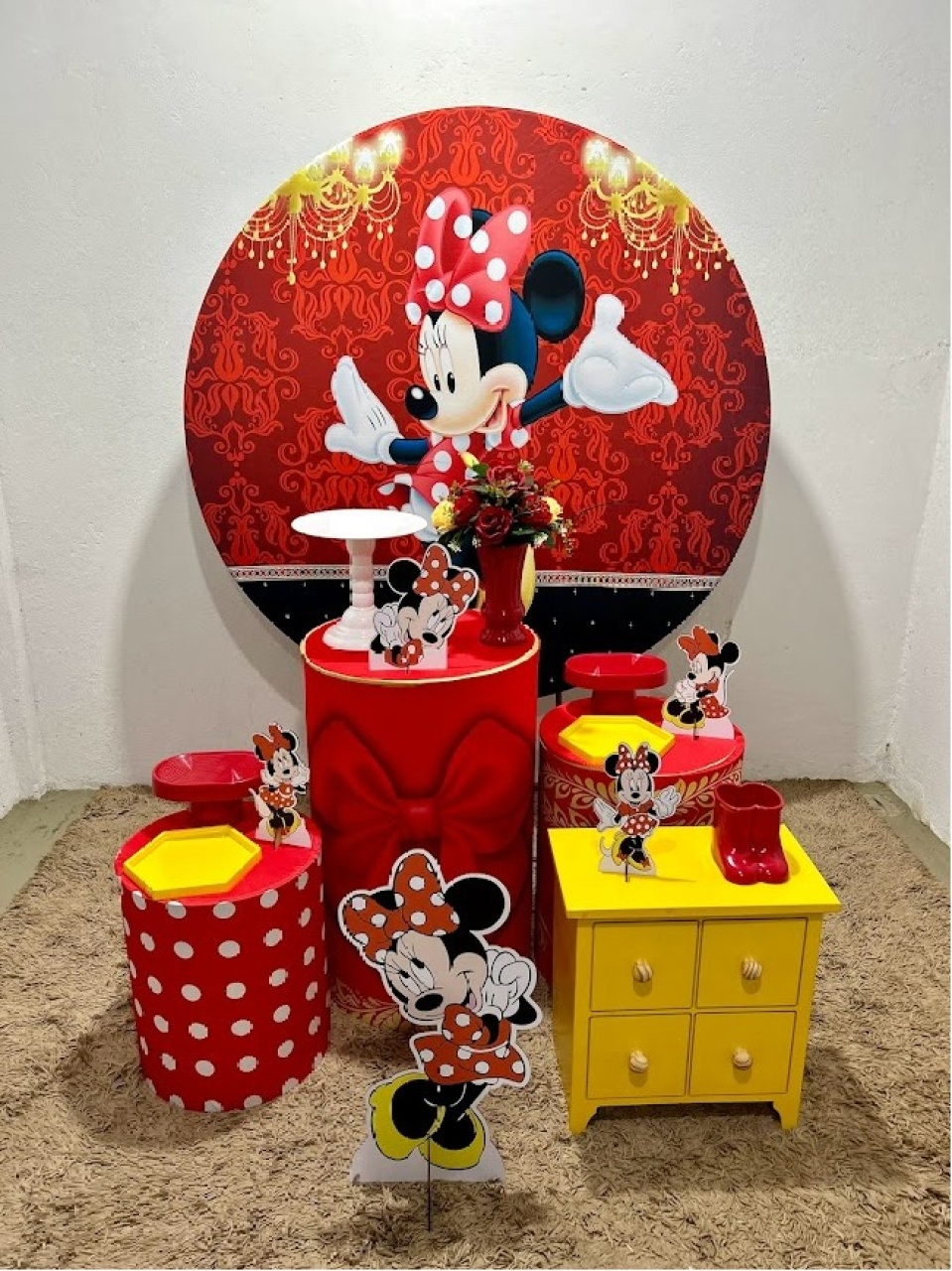Minnie Mouse Vermelha Kit Prata Especial - Felicittà Festas