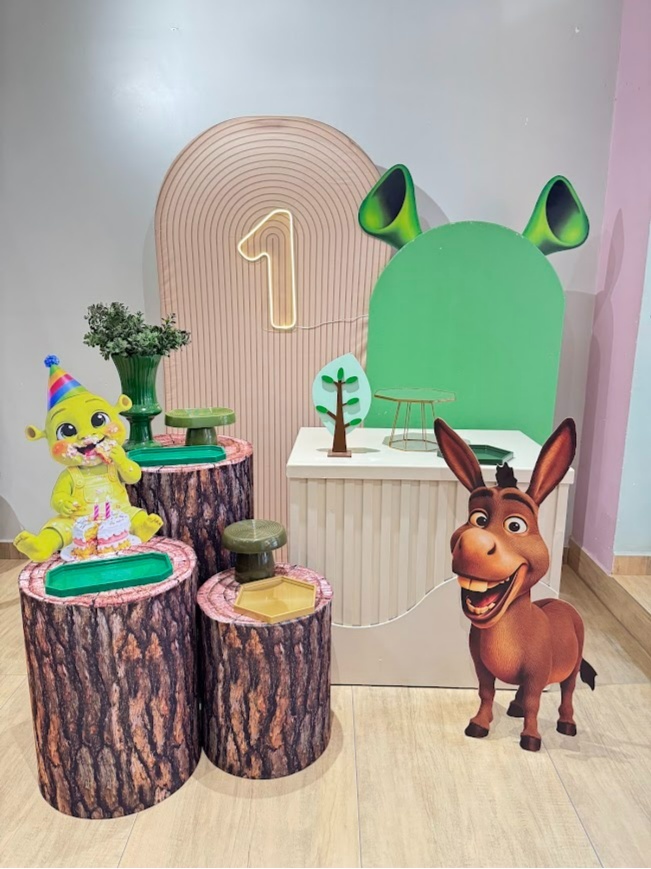 Shrek Kit Diamante (Painel Romano 1,6M Não Desmonta) - Felicittà Festas