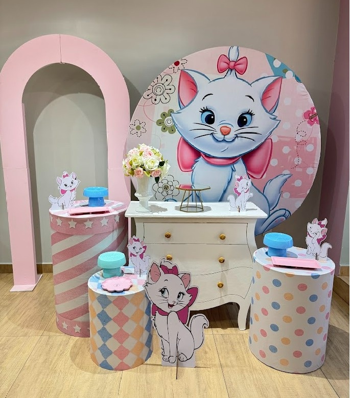 Gata Marrie Kit Diamante Painel Vazado - Felicittà Festas