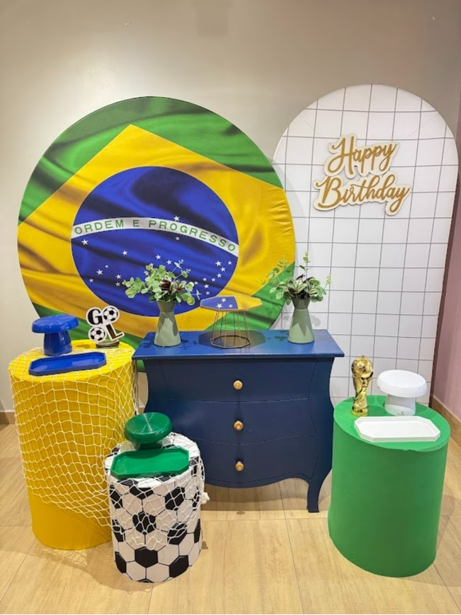 Copa Kit Diamante Bandeira Do Brasil - Felicittà Festas