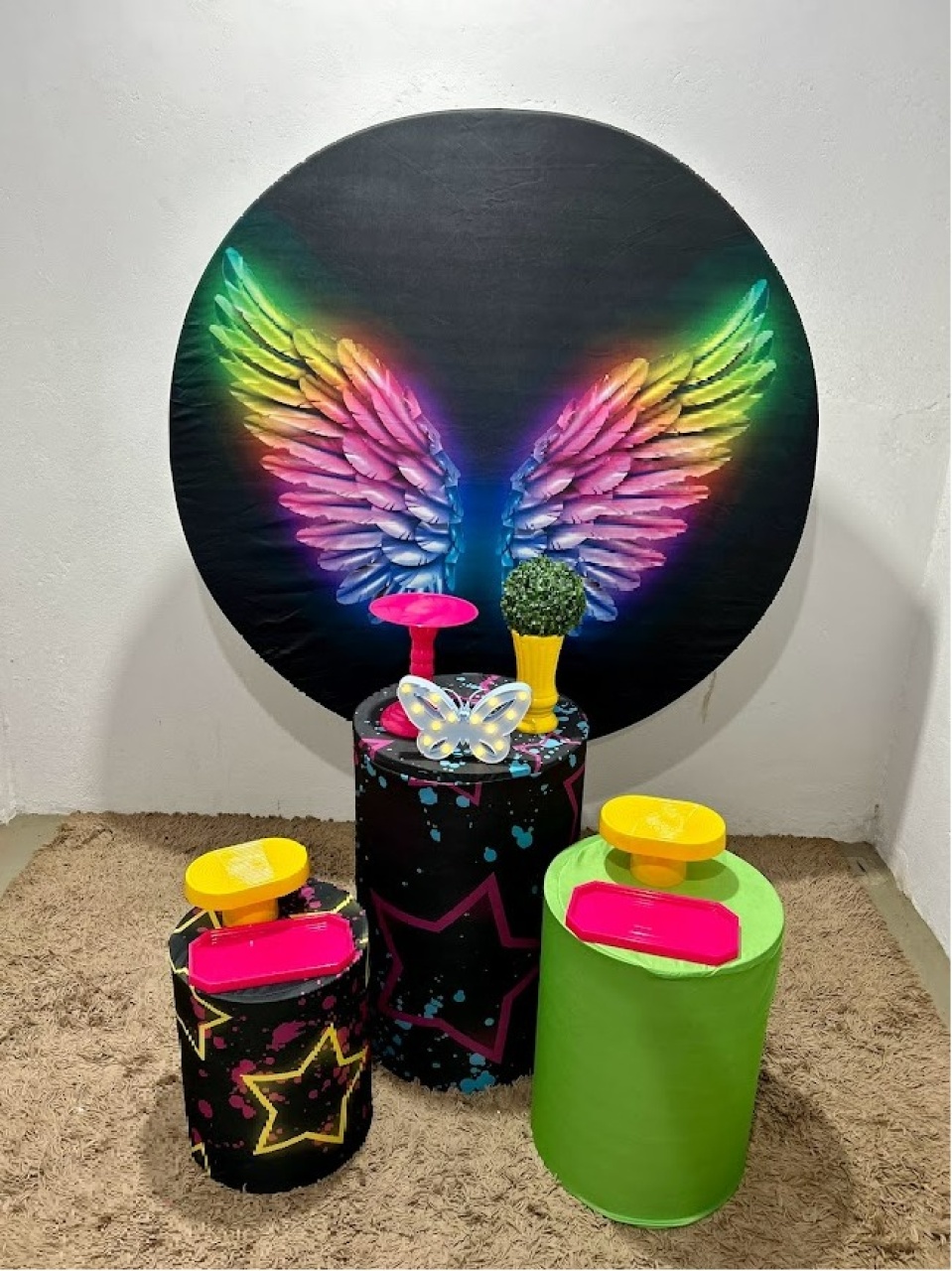 Neon Asa - Kit Prata - Felicittà Festas