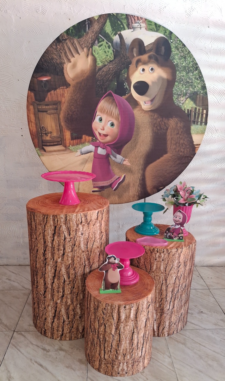 Kit Básico Masha E O Urso - Pegue e Monte da Janaa