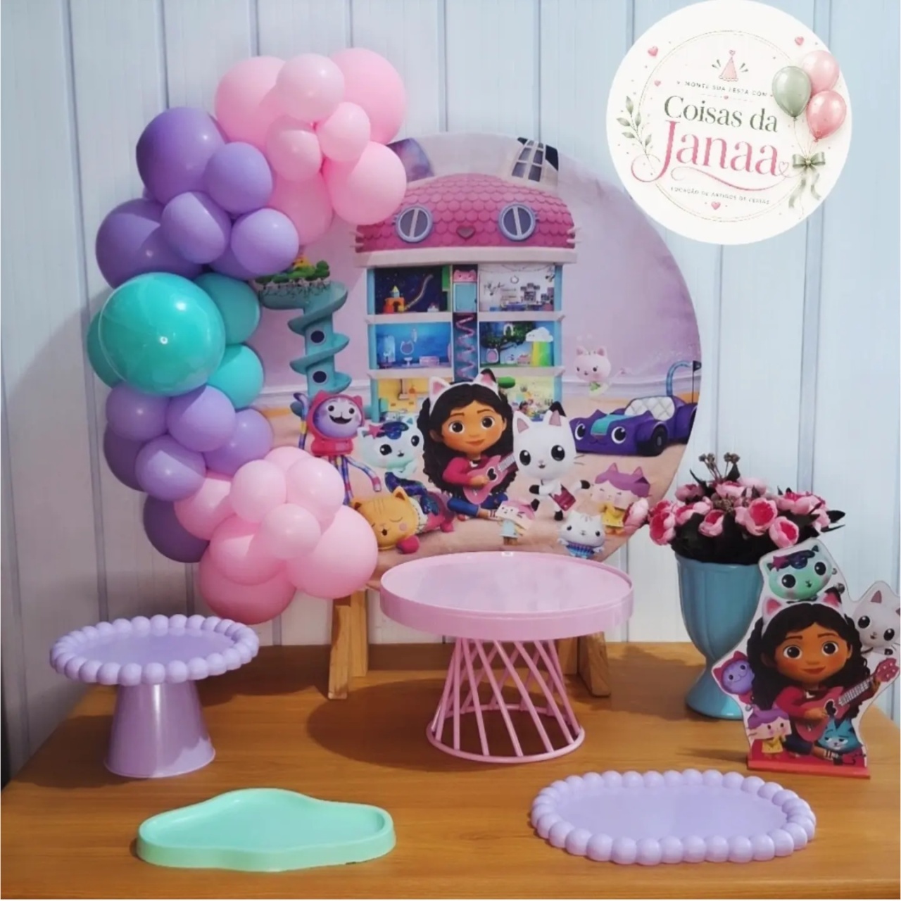Mini Kit Casa Magica da Gabby - Pegue e Monte da Janaa