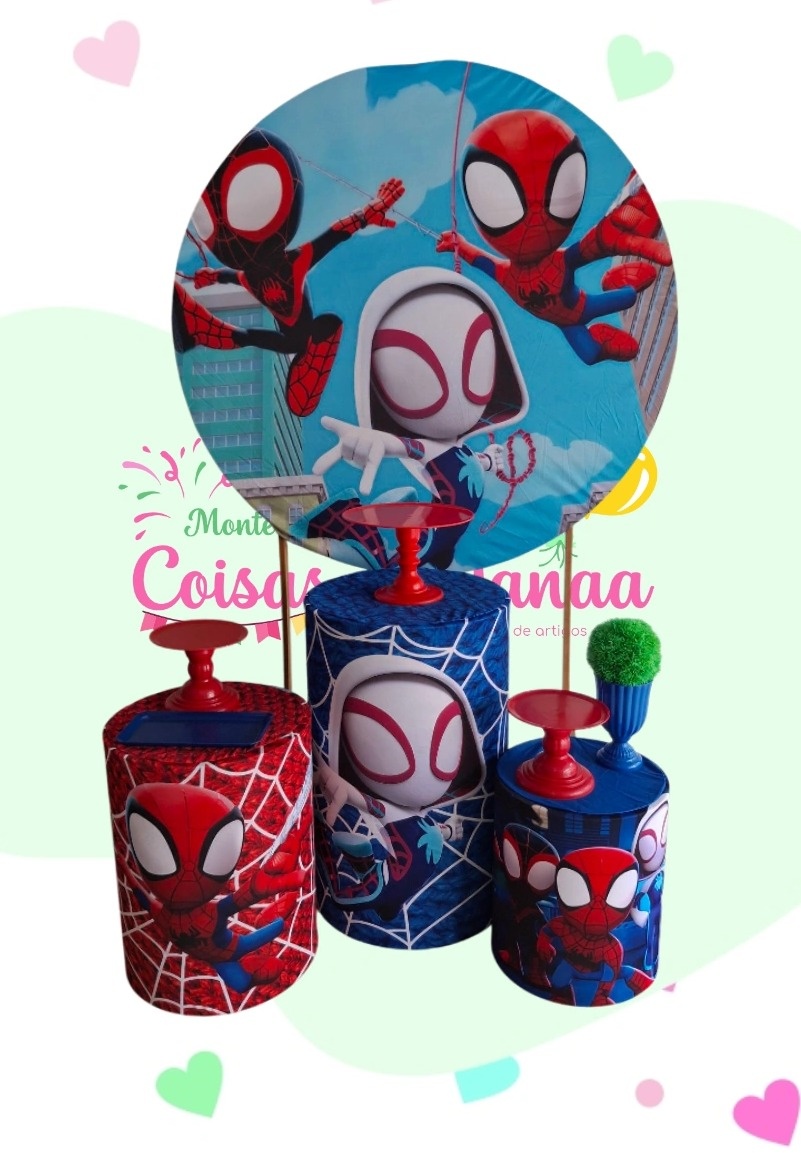  Homem Aranha E Seus Amigos Kit Básico - Pegue e Monte da Janaa