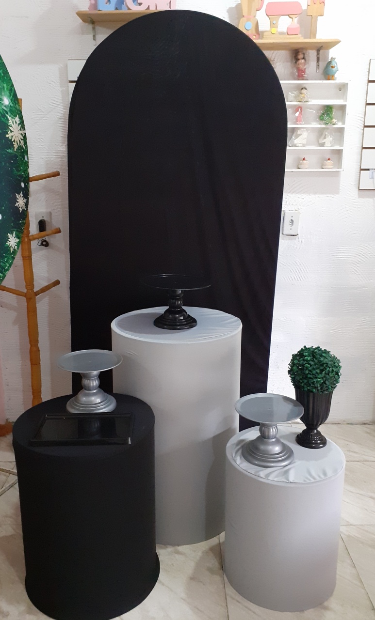 Kit Romano Preto E Prata - Pegue e Monte da Janaa