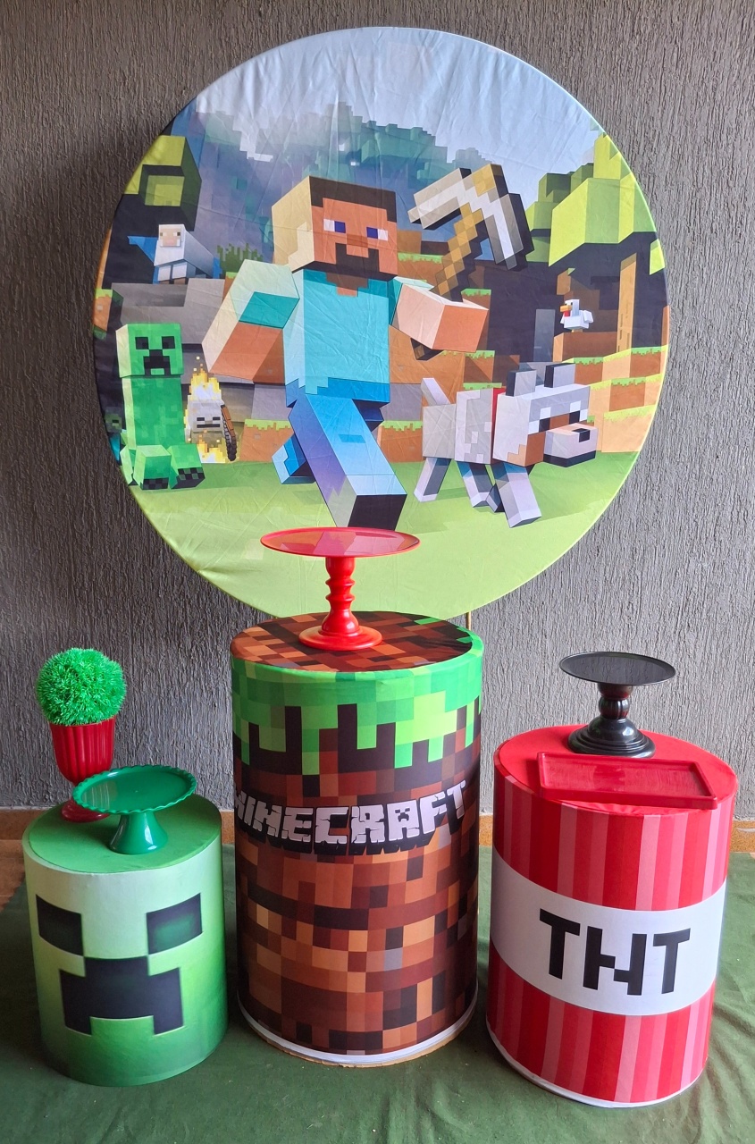 Kit Básico Minecraft - Pegue e Monte da Janaa