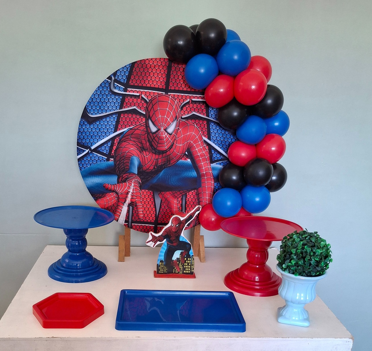 Mini Kit Homem Aranha - Pegue e Monte da Janaa