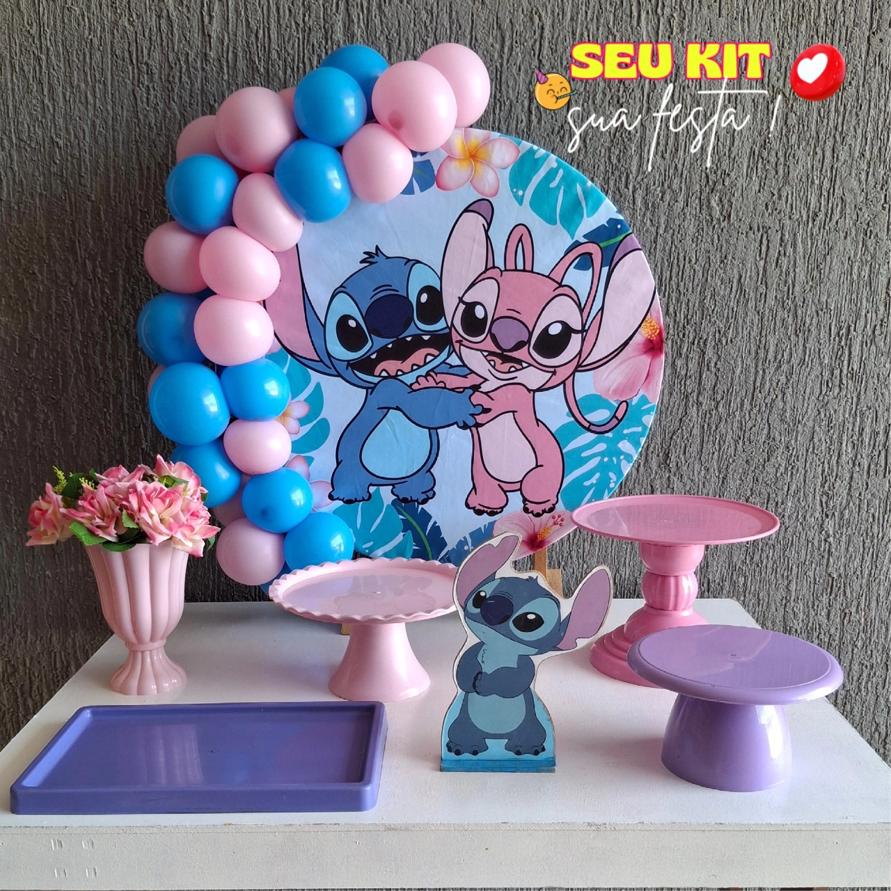 Mini Kit Angel E Stitch 1 - Pegue e Monte da Janaa