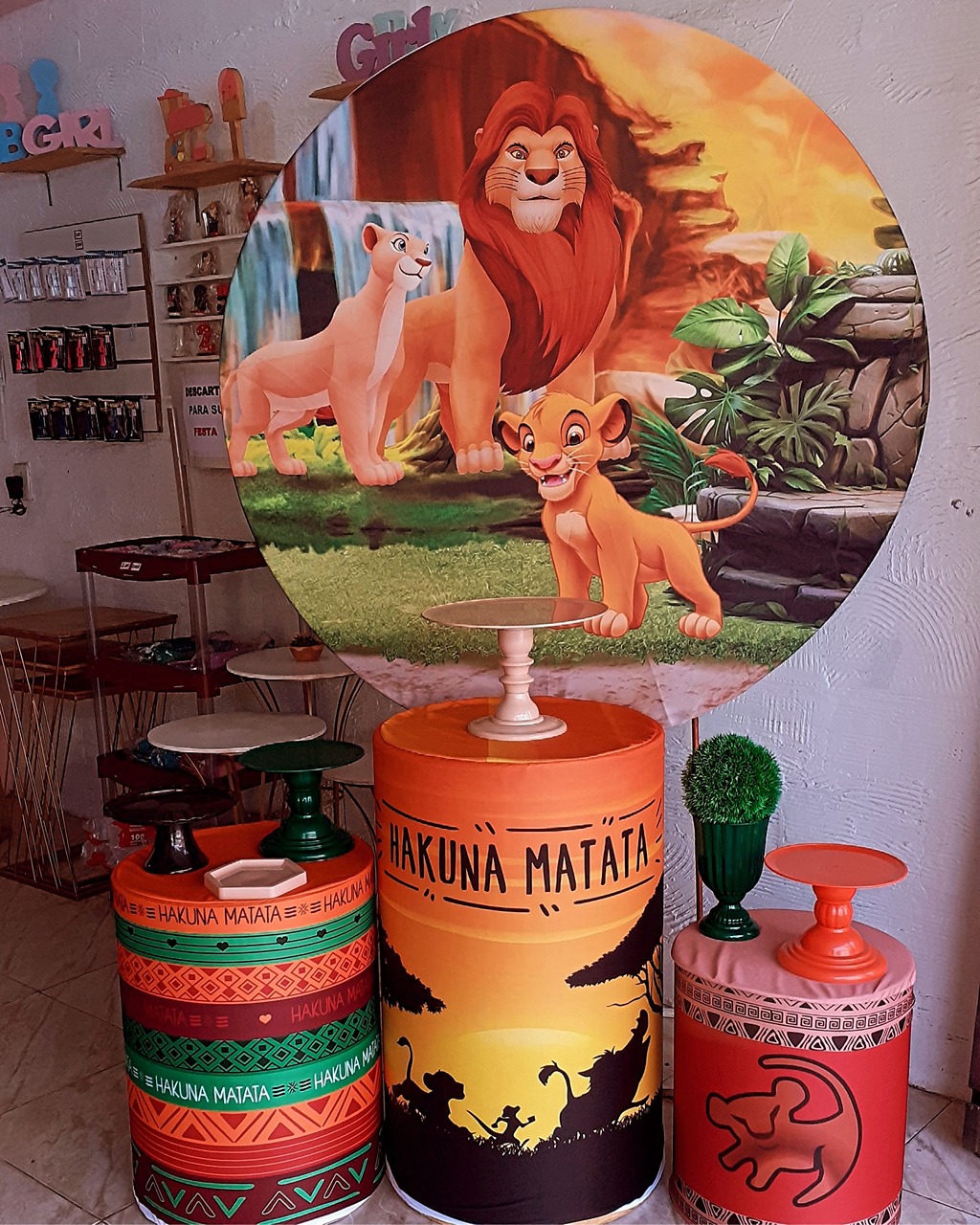 Kit Básico Rei Leão Leão - Pegue e Monte da Janaa