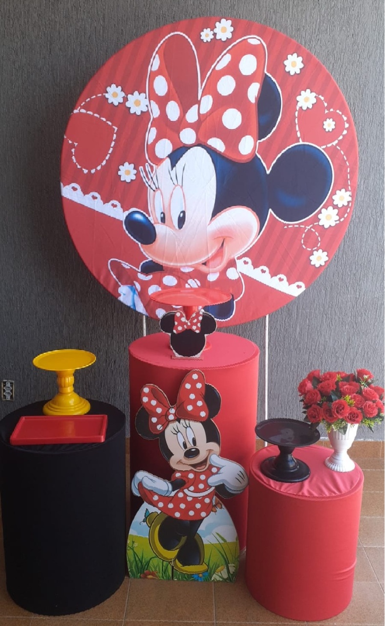 Minnie Vermelha Kit Básico  - Pegue e Monte da Janaa