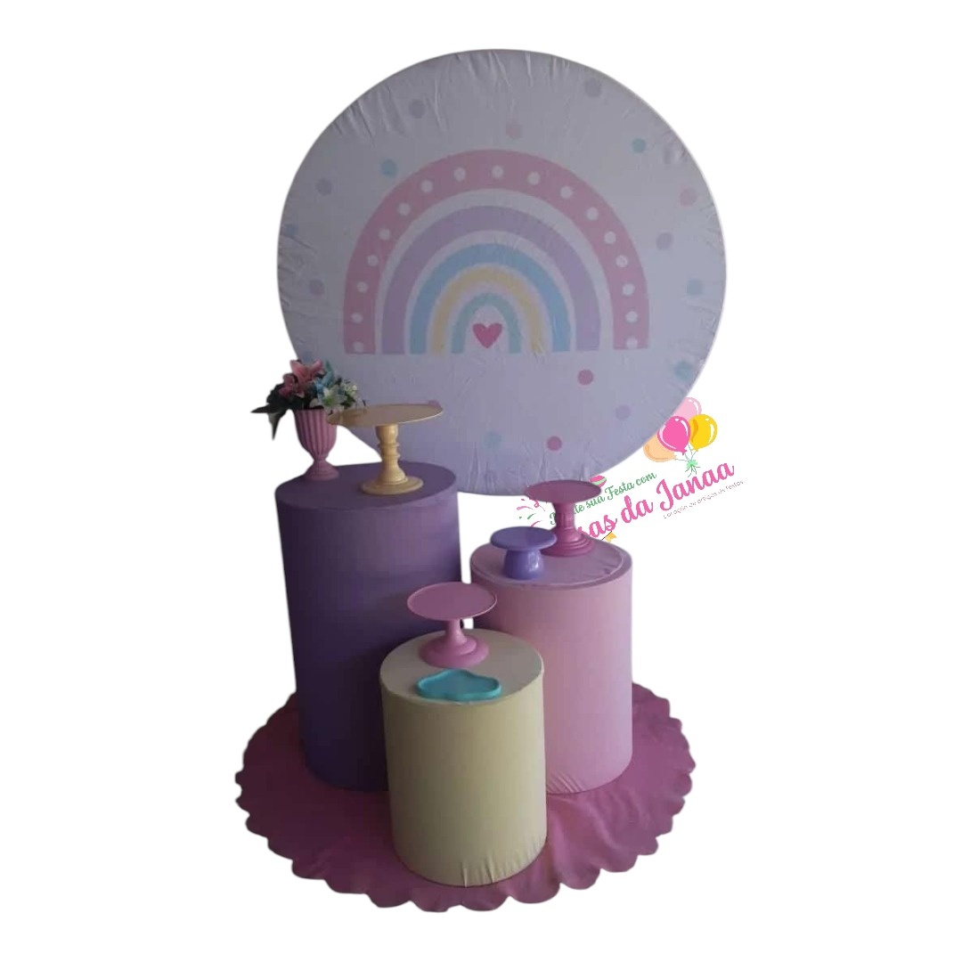 Arco Íris Boho Kit Básico - Pegue e Monte da Janaa