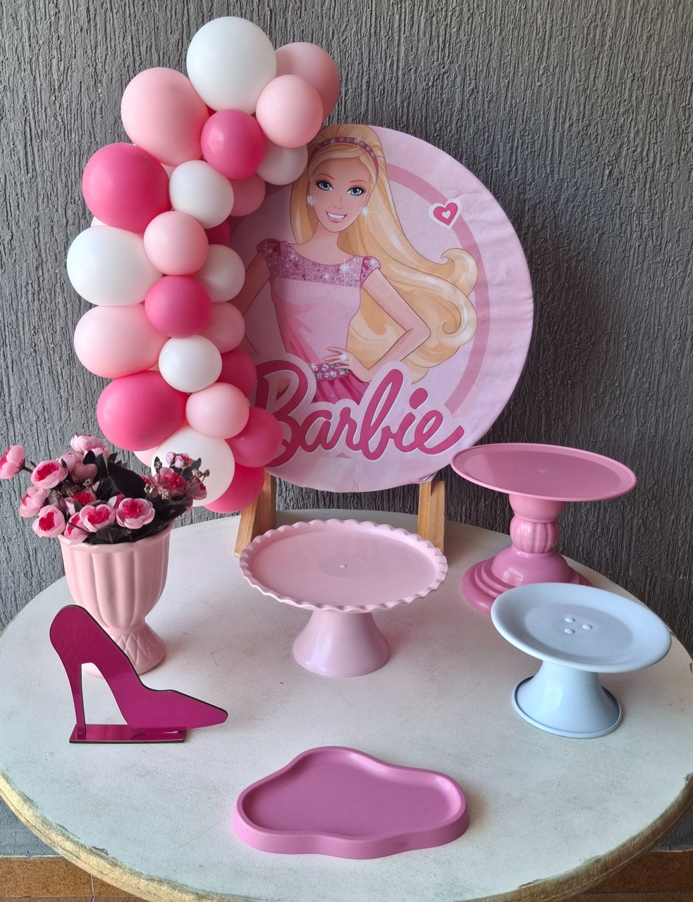 Mini Kit Barbie Rosa - Pegue e Monte da Janaa