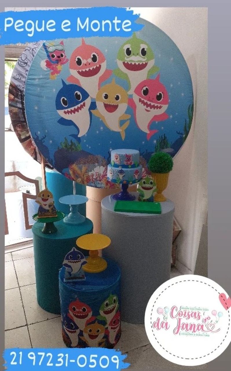 Kit Básico Baby Shark - Pegue e Monte da Janaa