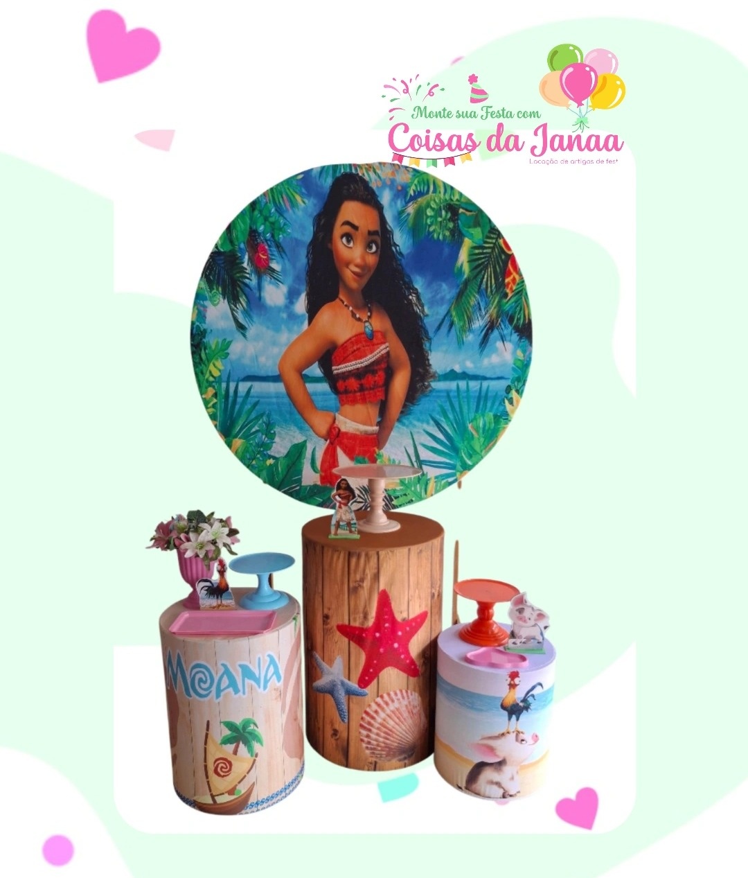 Moana Kit Básico - Pegue e Monte da Janaa