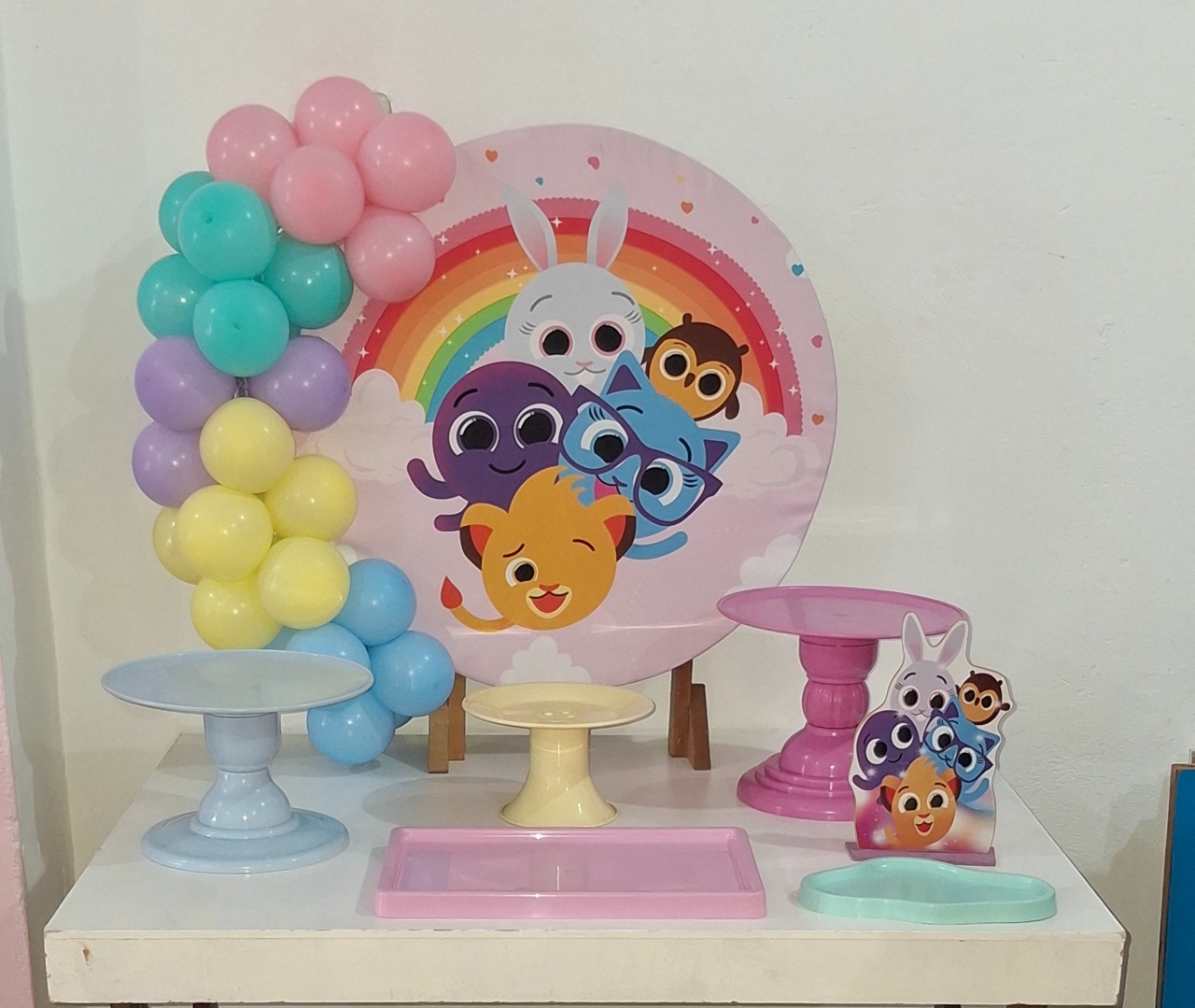 Mini Kit Bolofofos Rosa - Pegue e Monte da Janaa