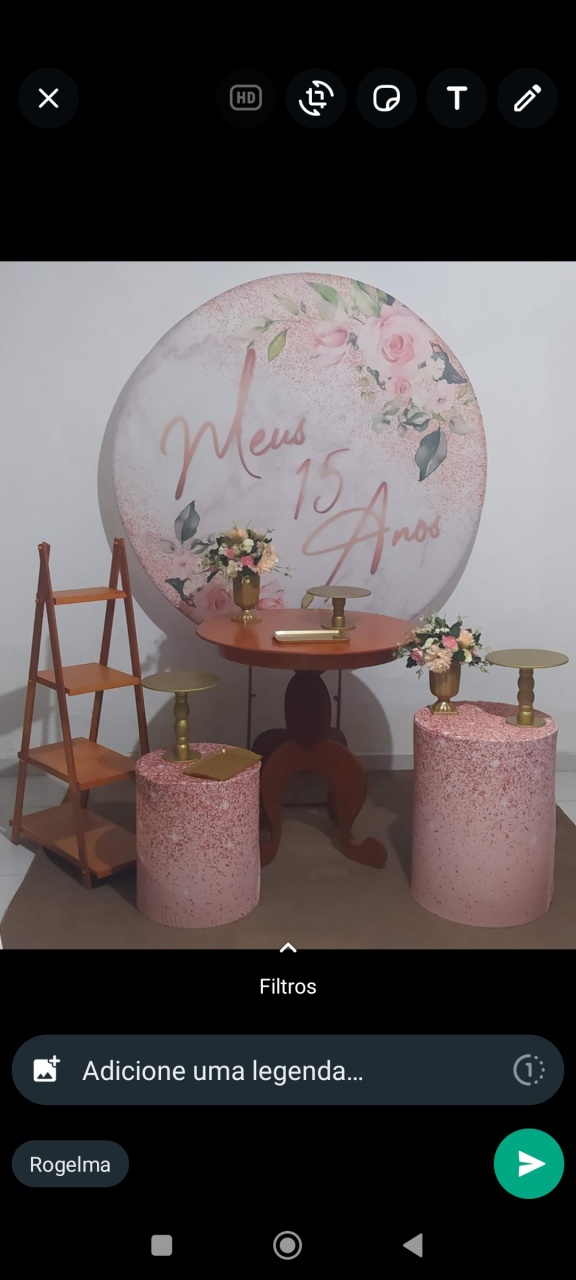 15 Anos Rosé - Graciele de oliveira santos 