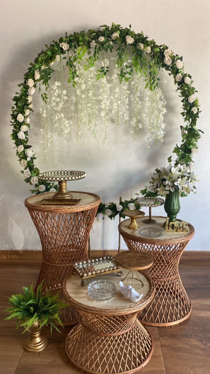 Kit Rustico Com Fores Casamento  - Pacalu Locações 