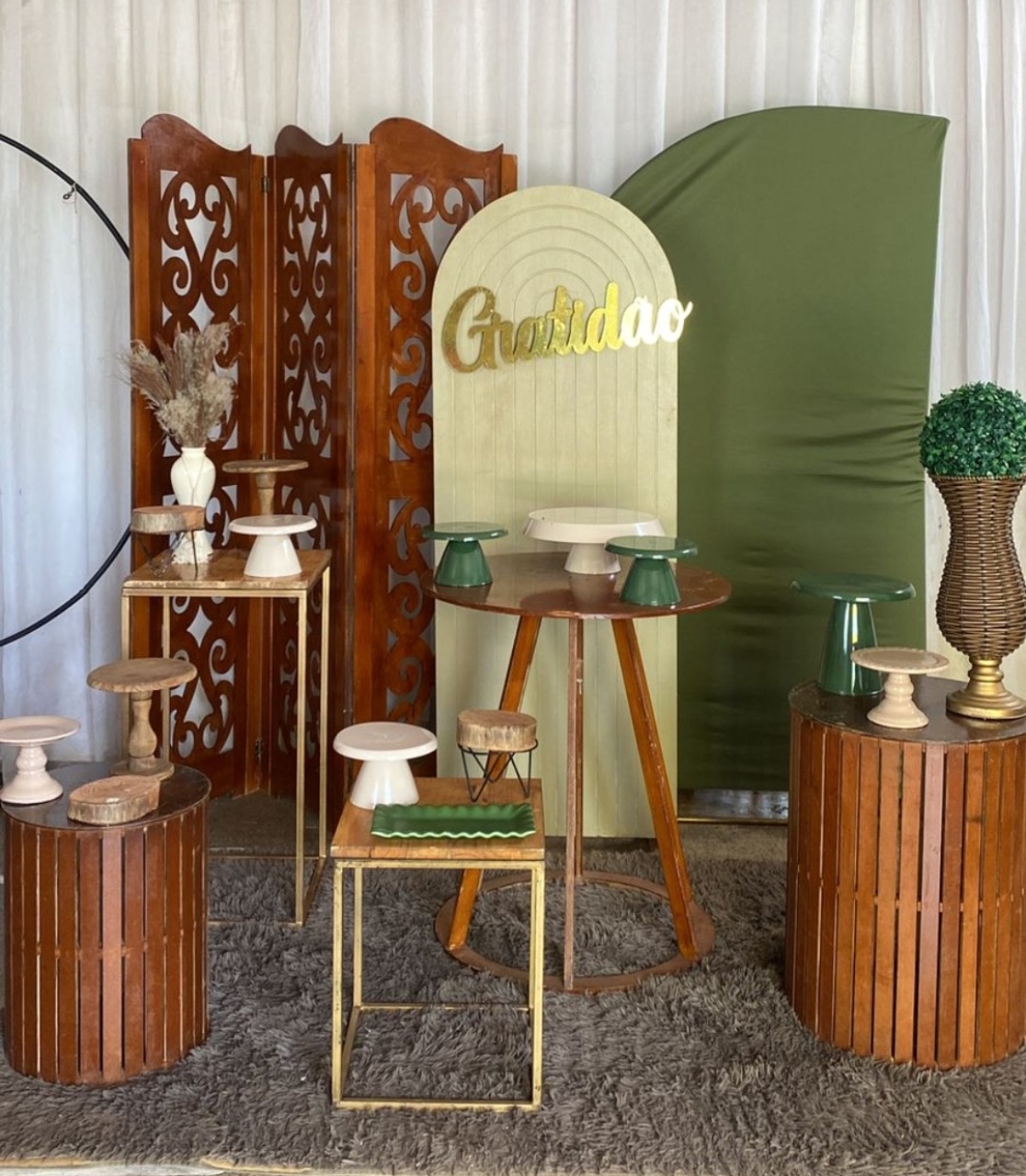 Kit Verde E Bege Luxo  - Pacalu Locações 