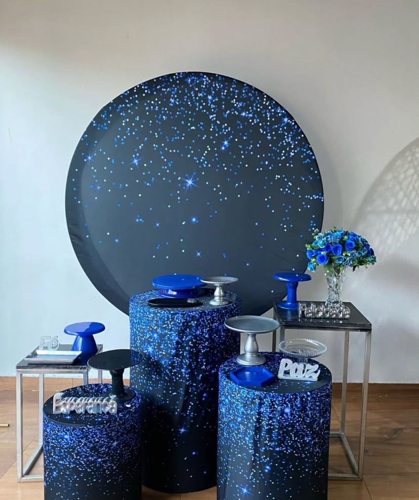 Kit Azul Com Brilho - Pacalu Locações 
