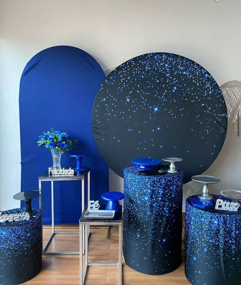 Kit Azul Com Brilho - Pacalu Locações 