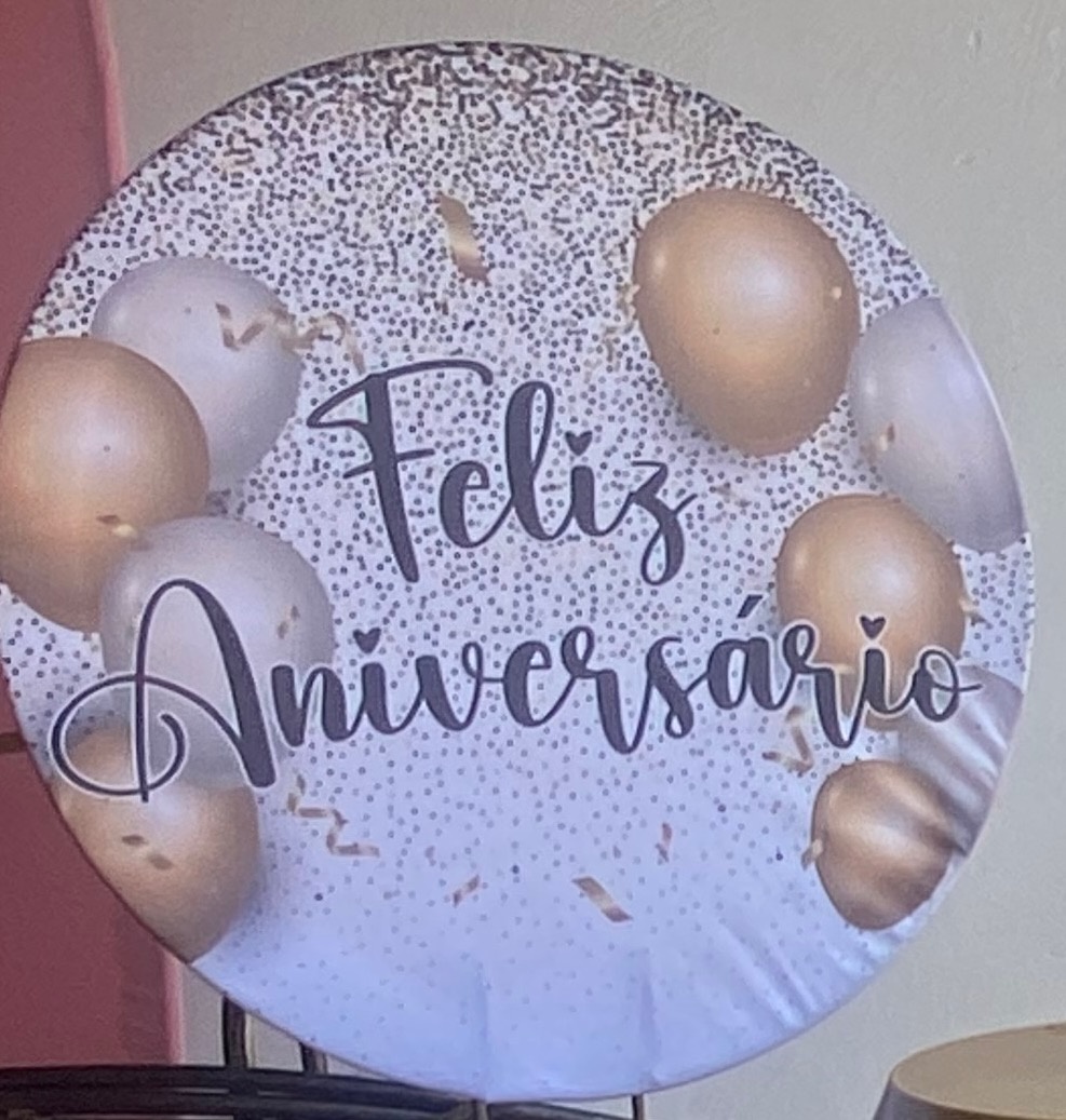 Mini Painel Feliz Aniversário  - Pacalu Locações 