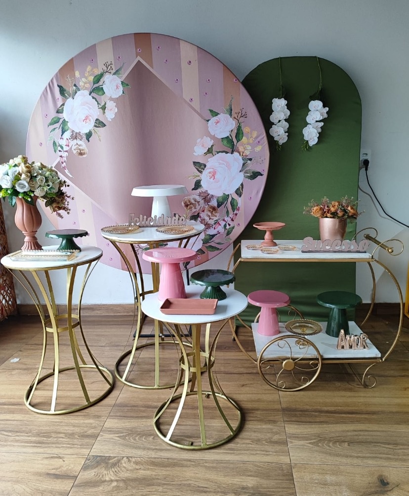 Kit Rose Com Verde - Pacalu Locações 