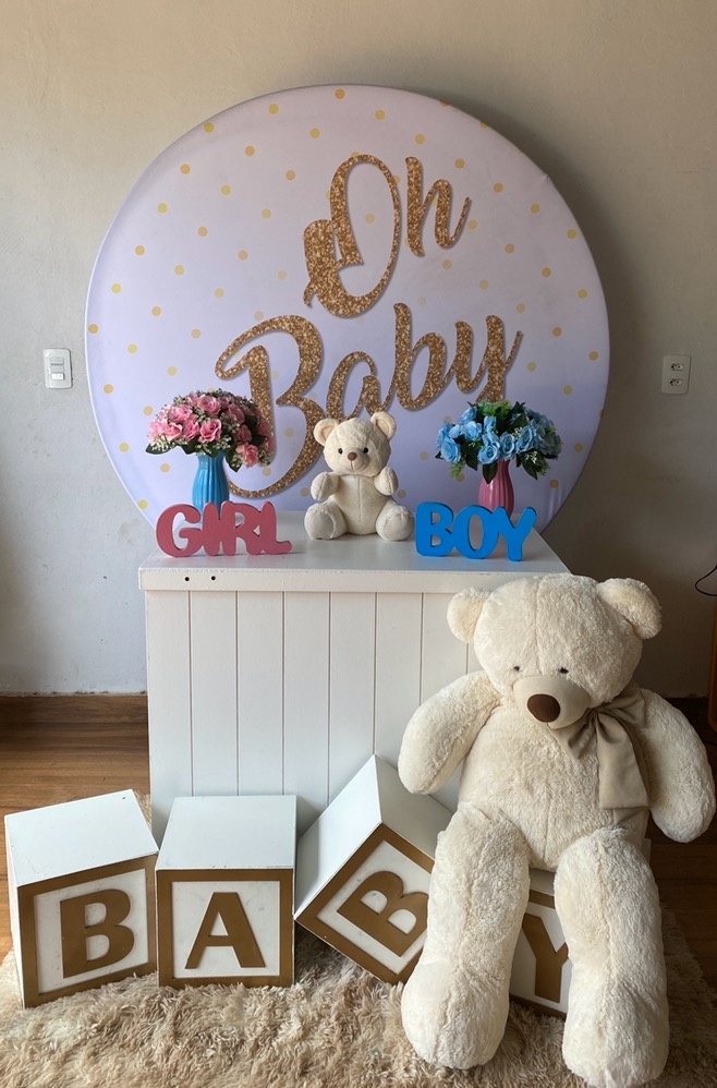 Kit Chá Revelação Oh Baby - Pacalu Locações 