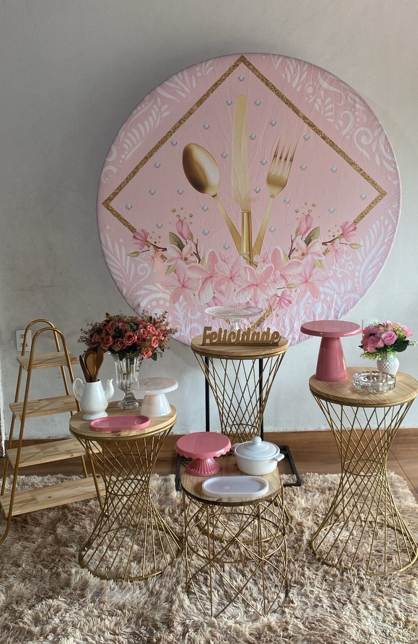Kit Chá de Panela Rosa  - Pacalu Locações 