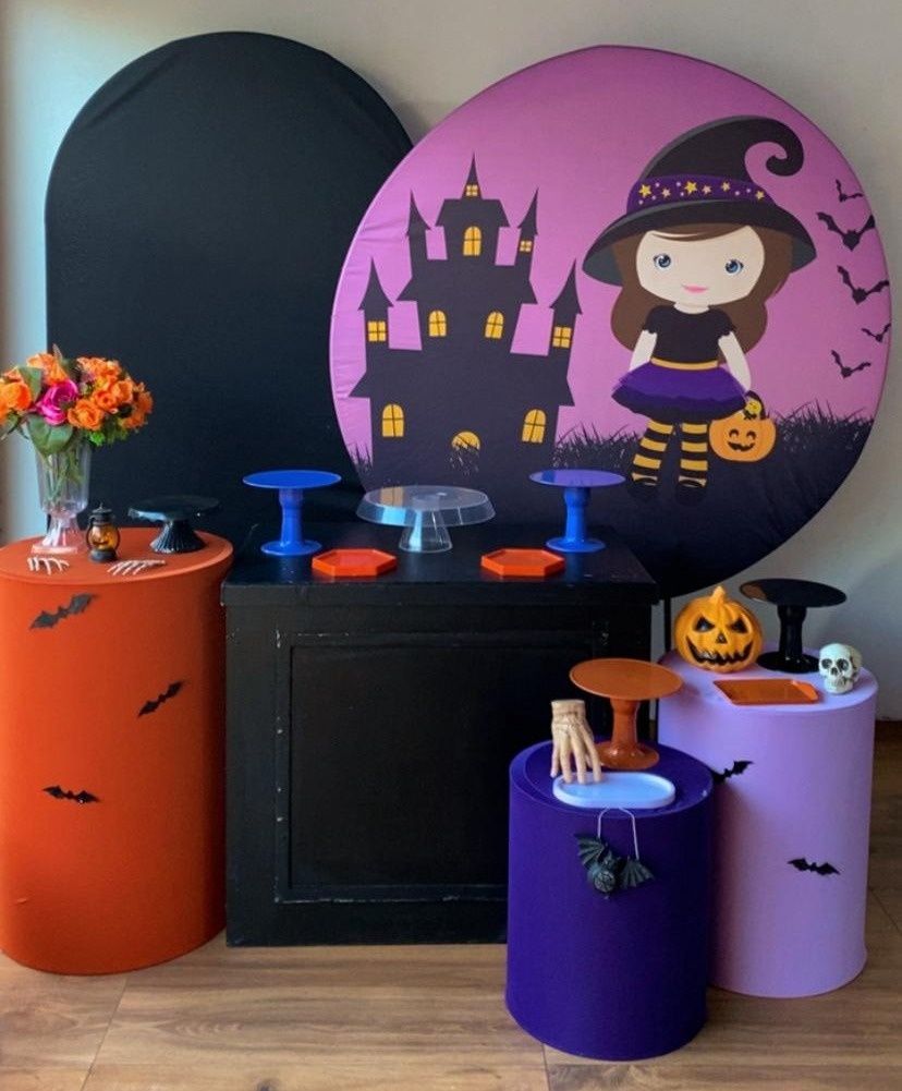 Kit Halloween Bruxinha. - Pacalu Locações 