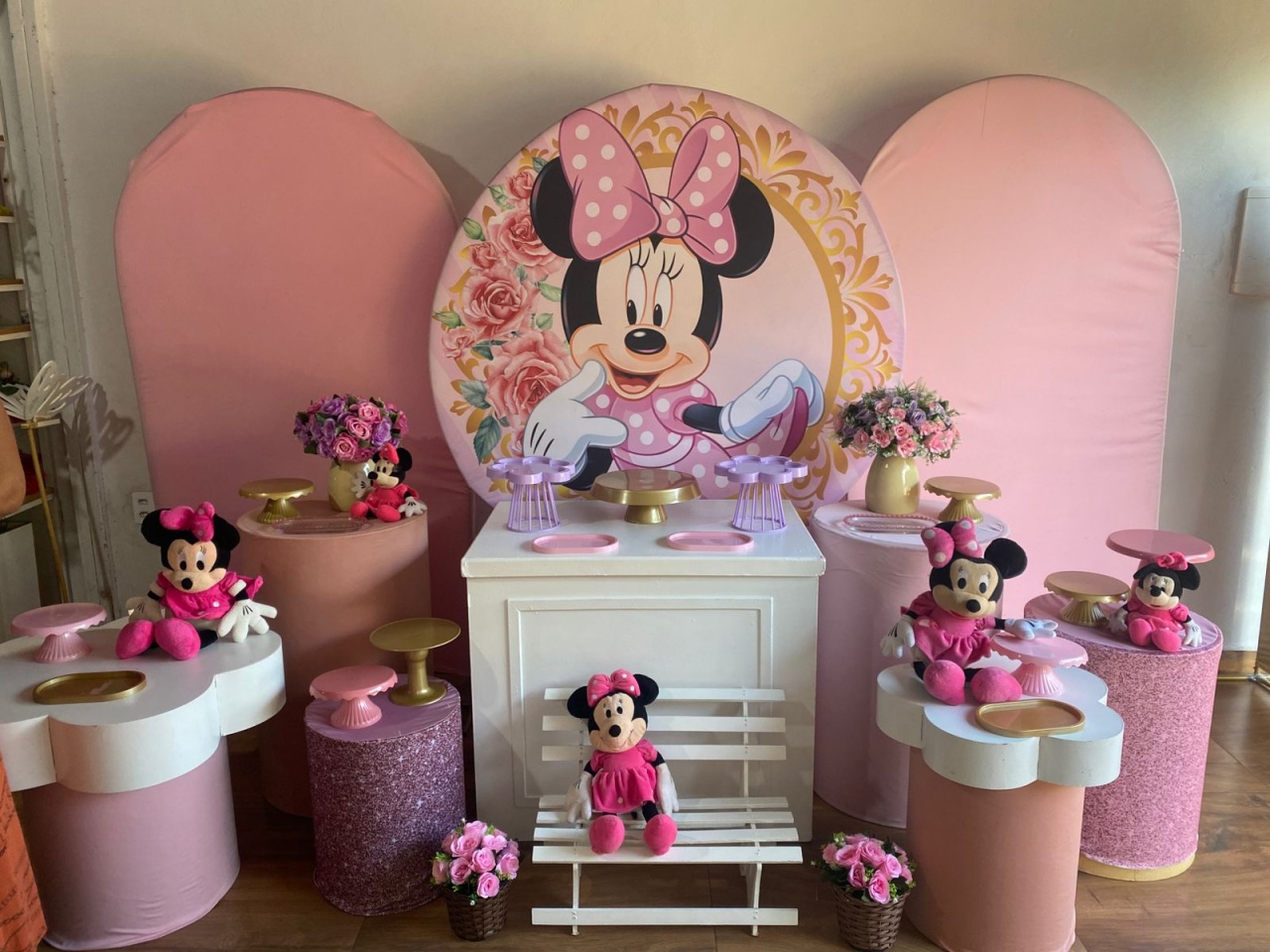Kit Minie Rosa  - Pacalu Locações 