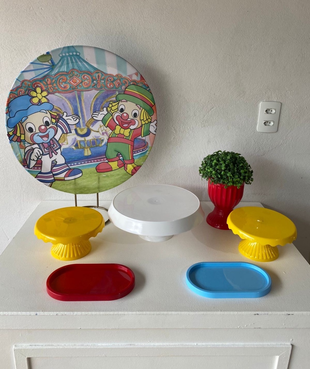 Mini Kit de Mesa Patati Patatá  - Pacalu Locações 