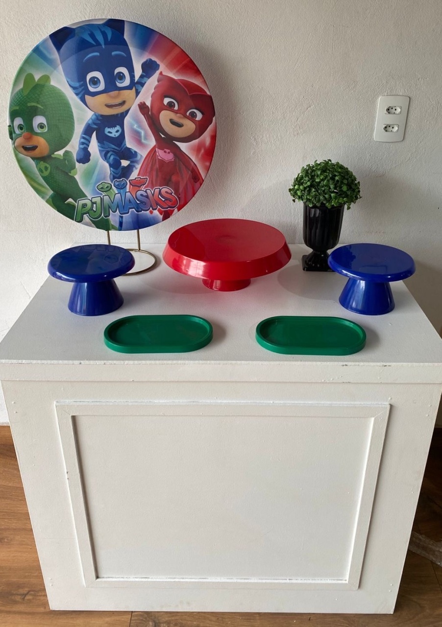 Mini Kit de Mesa Pjmasks - Pacalu Locações 