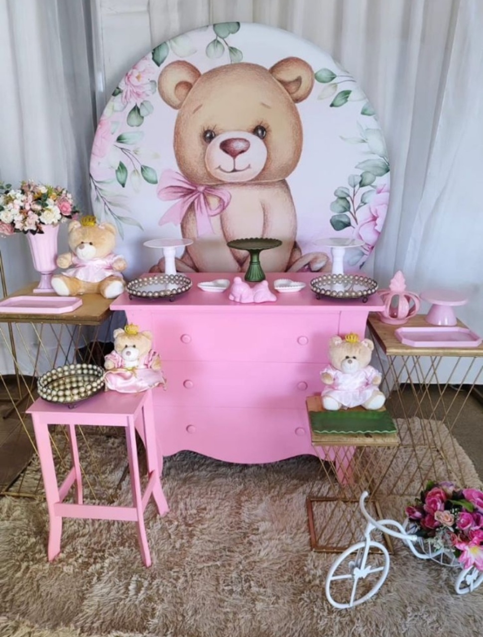 Kit Ursa Rosa 1 - Pacalu Locações 