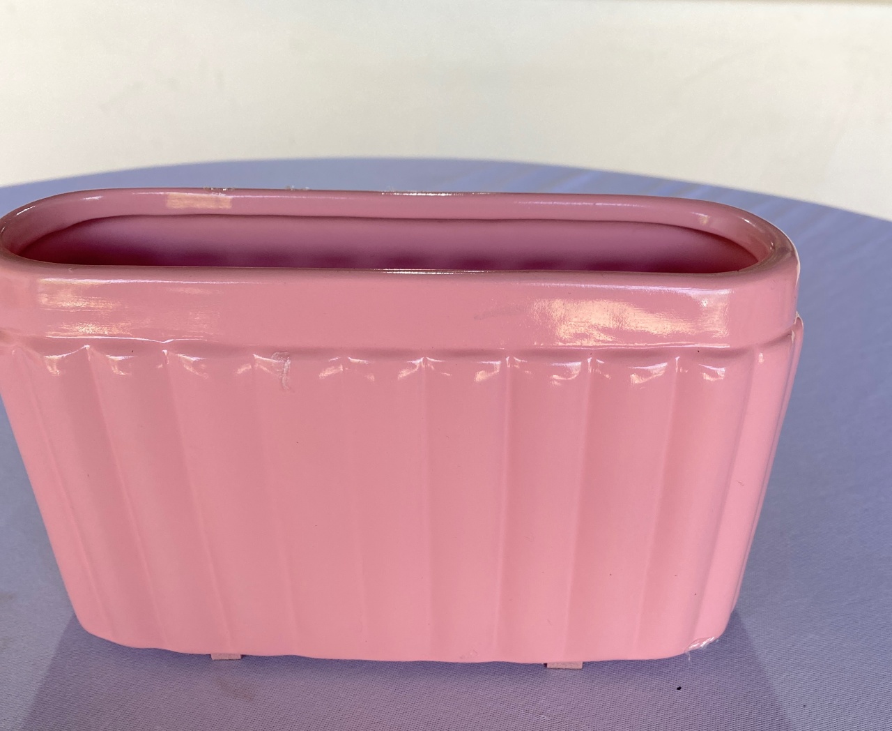 Floreira de Louça Rosa - Pacalu Locações 