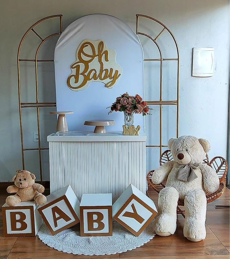 Kit Urso Bege,Chá de Bebê, Chá Revelação  - Pacalu Locações 