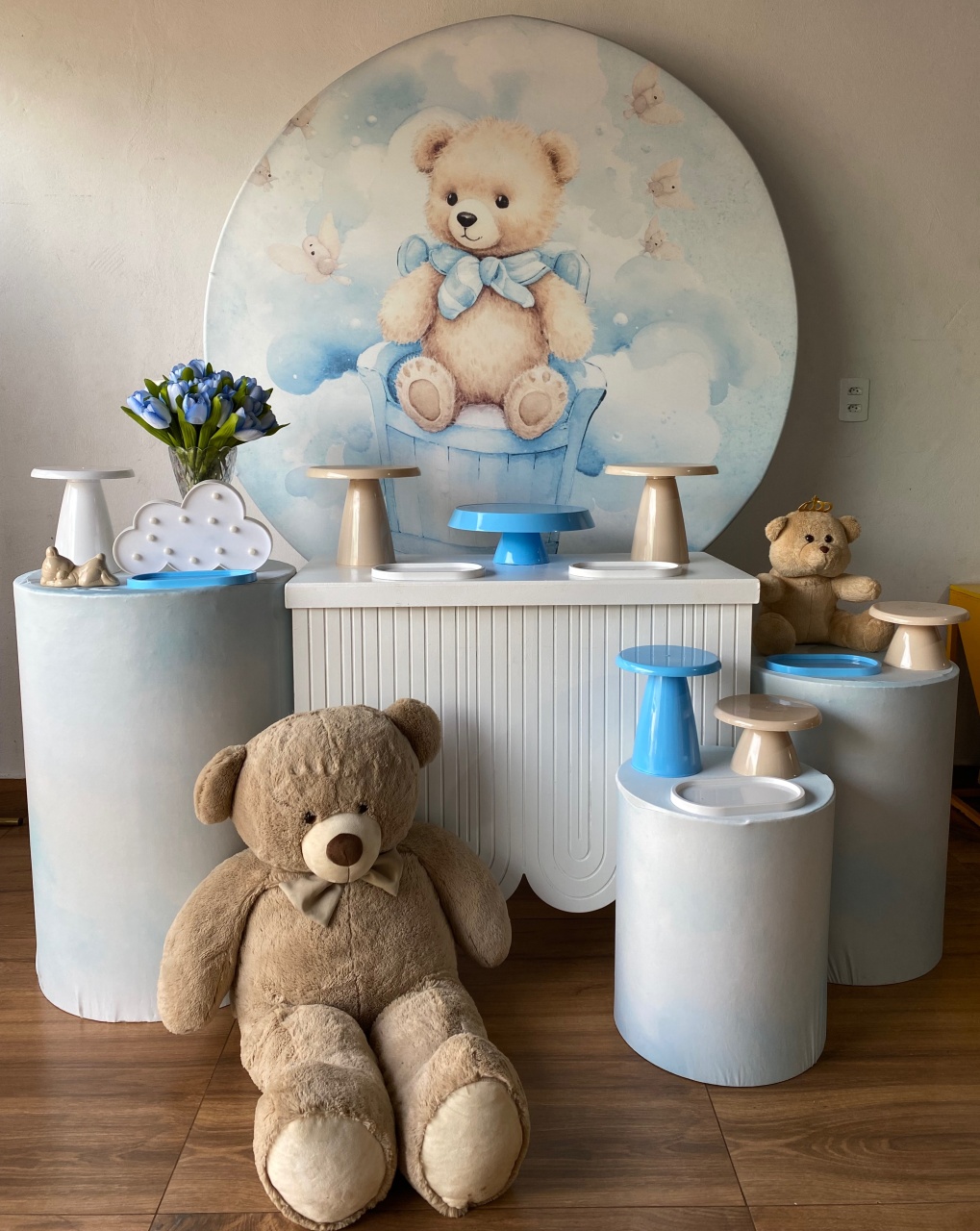 Kit 2 Chá de Bebe Azul  - Pacalu Locações 