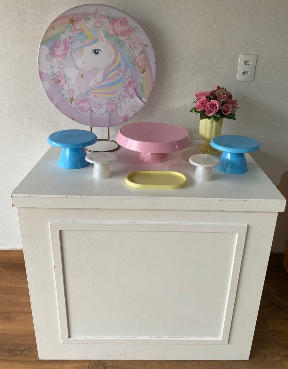 Mini Kit de Mesa Unicórnio  - Pacalu Locações 