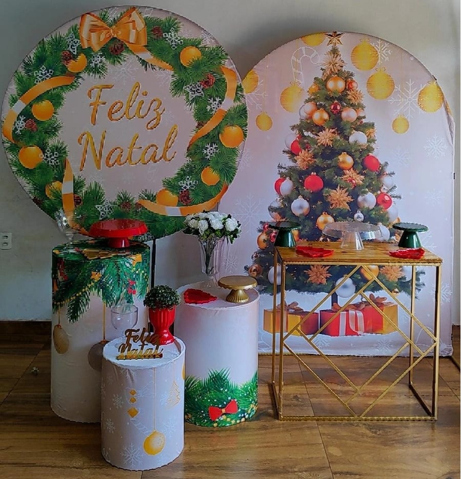 Kit Natal Branco E Verde - Pacalu Locações 