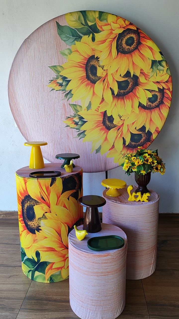 Kit Decoração Girassol - Pacalu Locações 