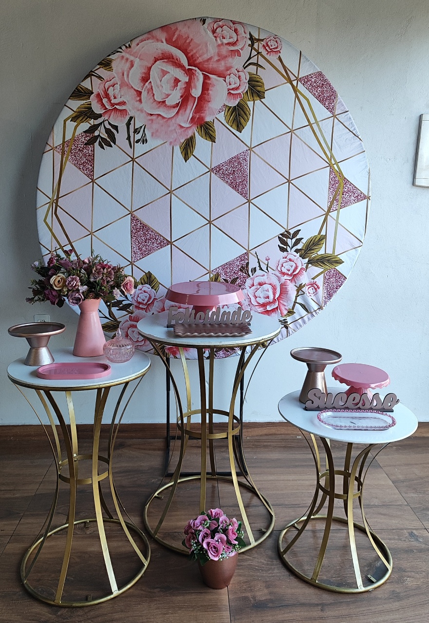 Kit Adulto Flores Rosa - Pacalu Locações 
