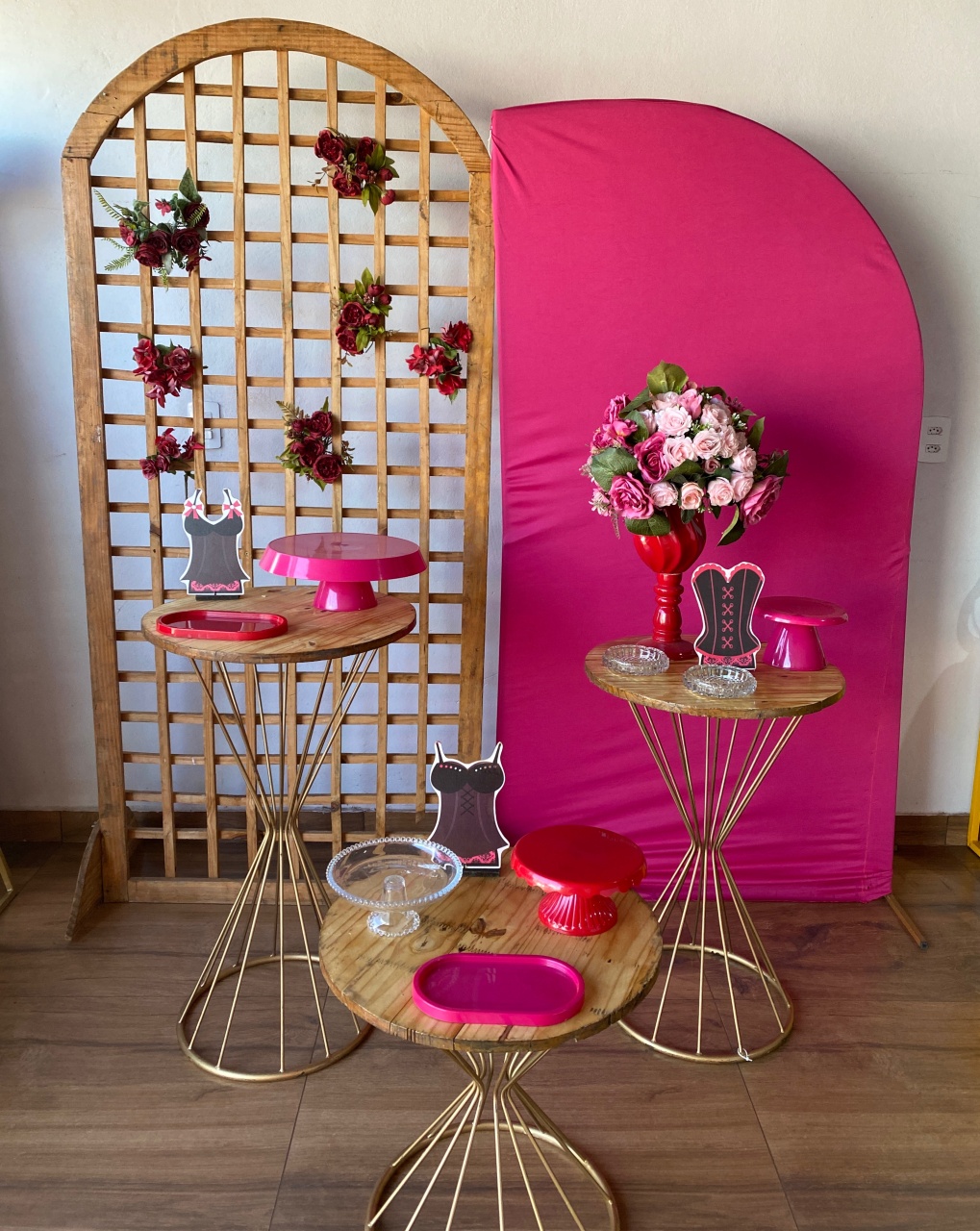 Kit Chá de Lingerie Rosa - Pacalu Locações 