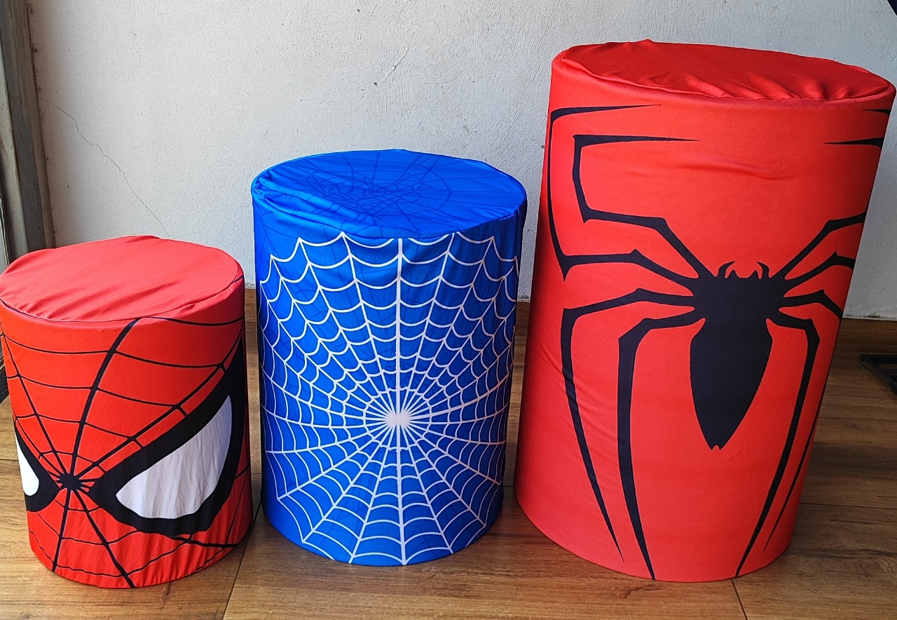 Capas de Cilindros Homem Arranha - Pacalu Locações 