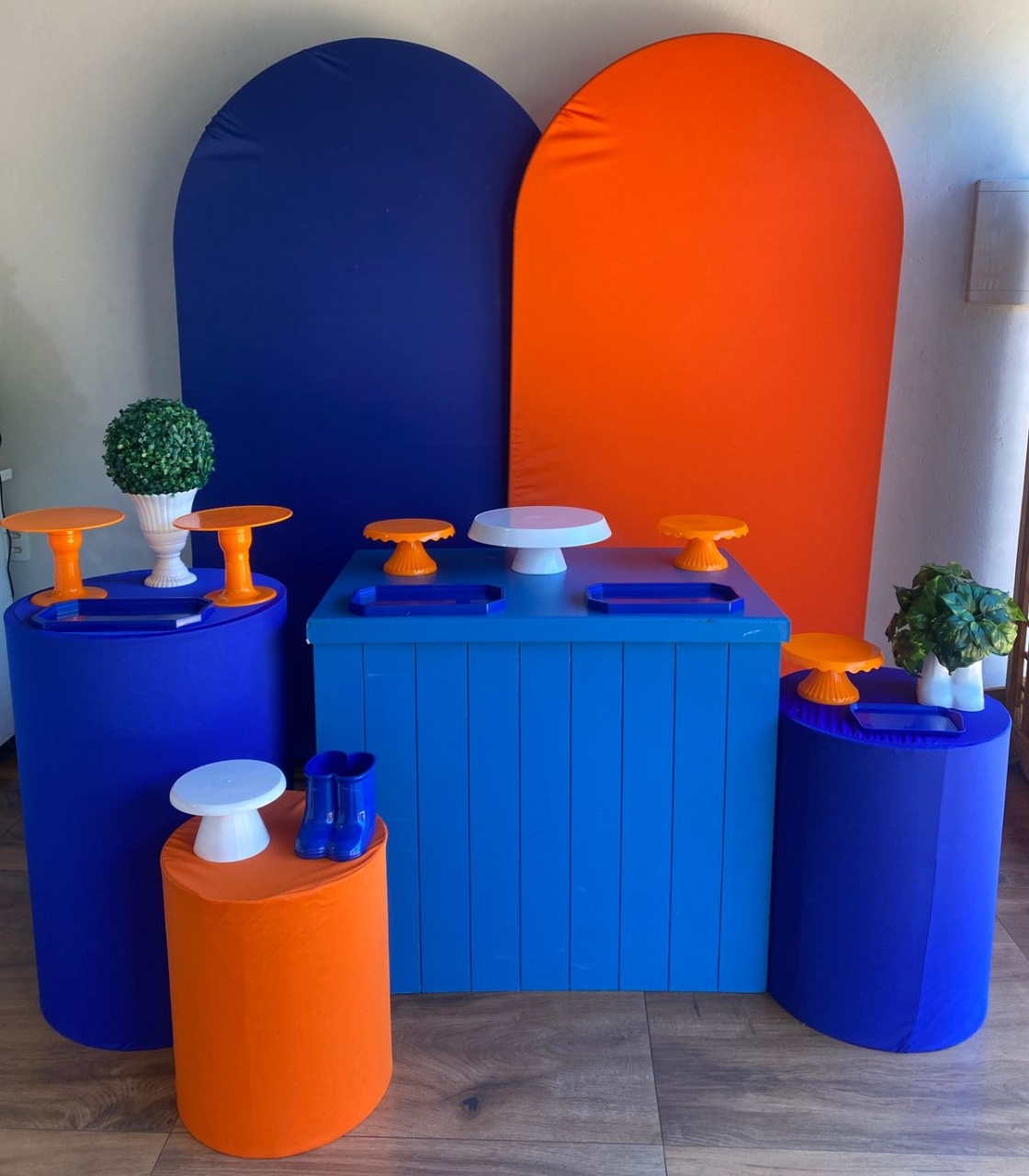 Kit Azul E Laranja - Pacalu Locações 