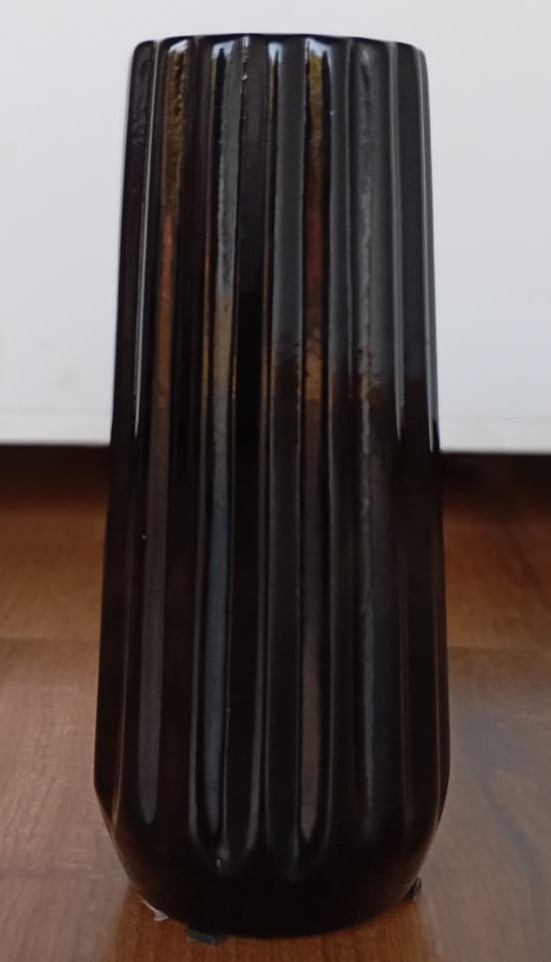 Vaso Lisboa de Louça Preto - Pacalu Locações 