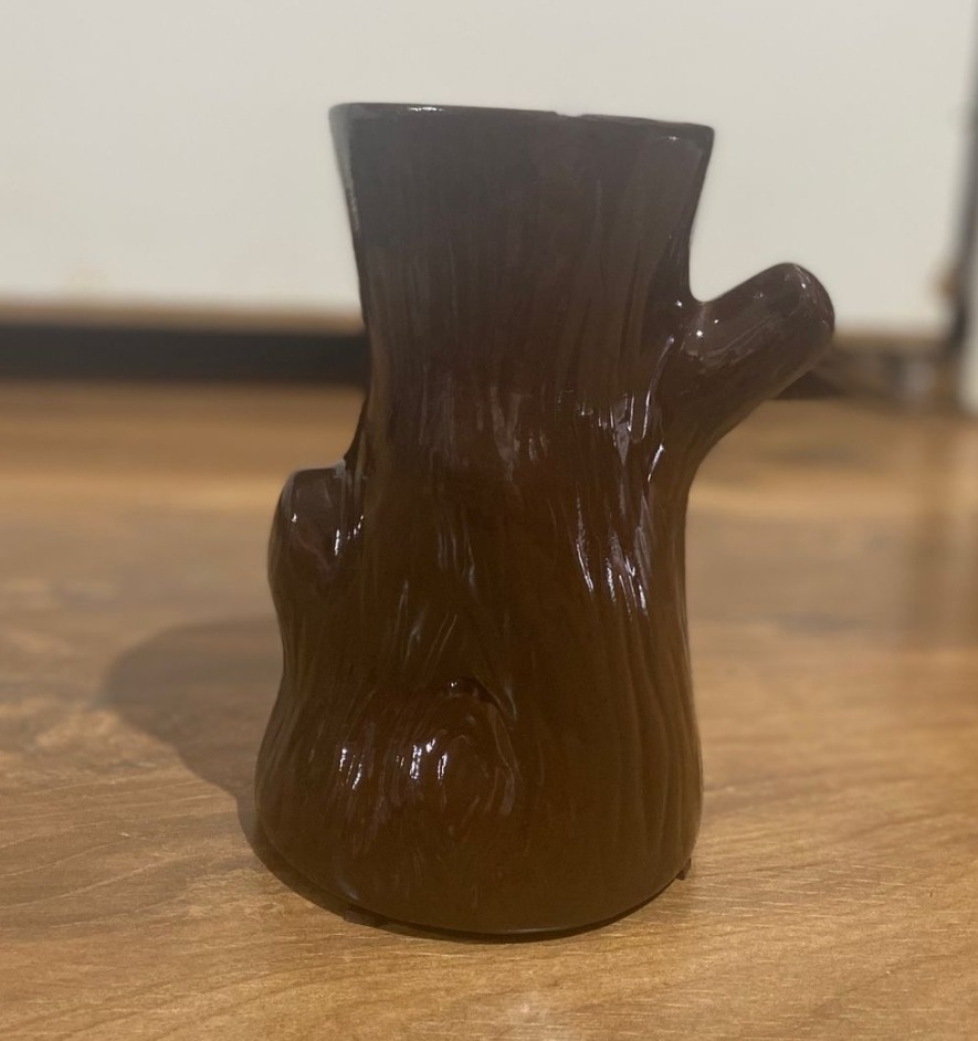 Vaso Tronco Marrom Louça P - Pacalu Locações 