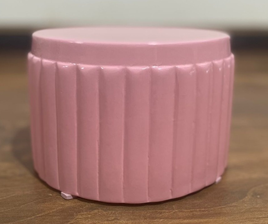 Bandeja Palco de Louça M Rosa Baby - Pacalu Locações 