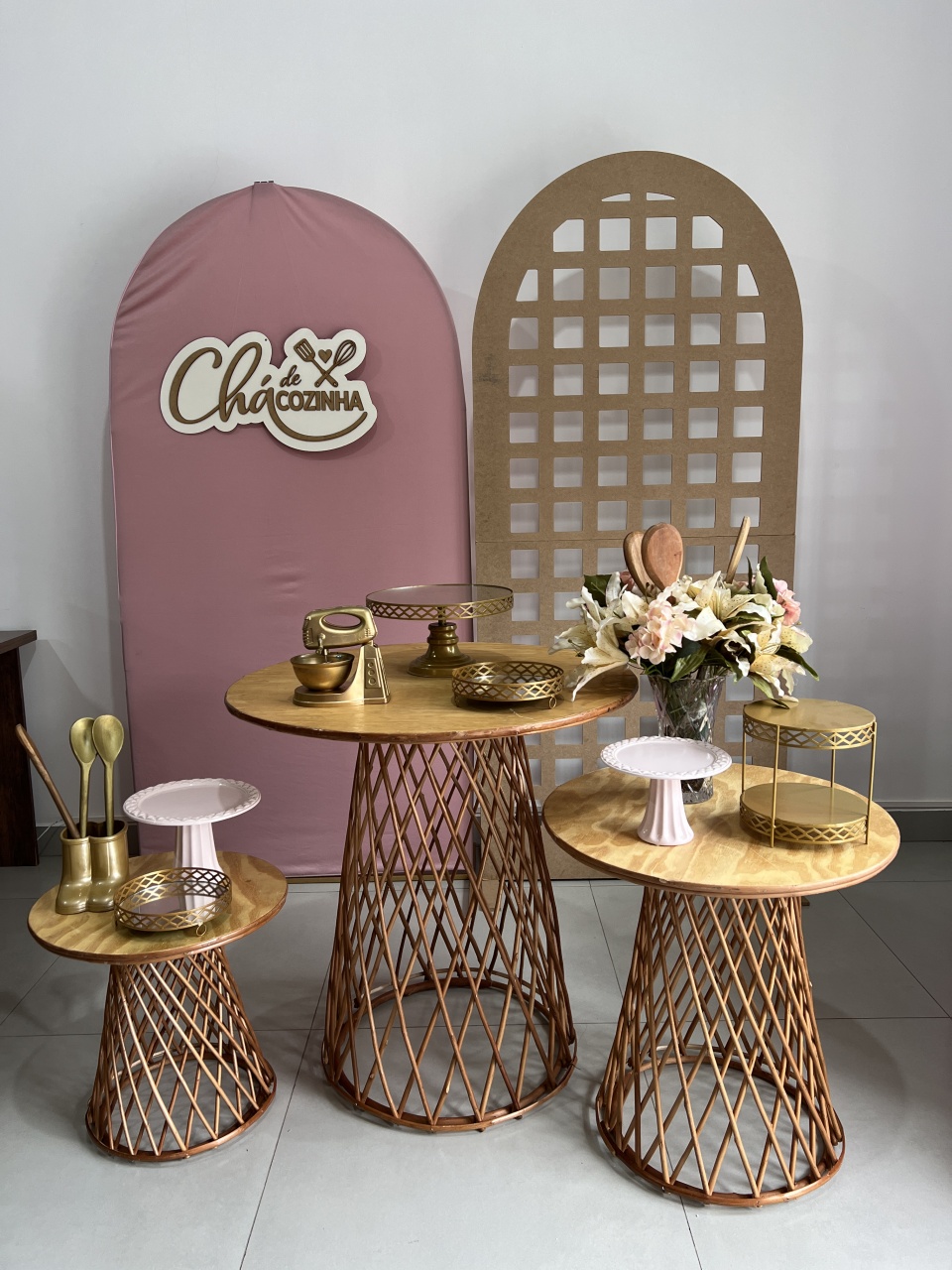 Chá de Cozinha Rose - AZ PEGUE E MONTE